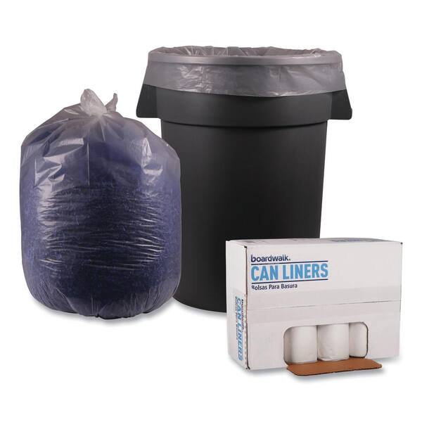 Reprocessed Resin Can Liners, 56 gal, 1.5 mil, 43