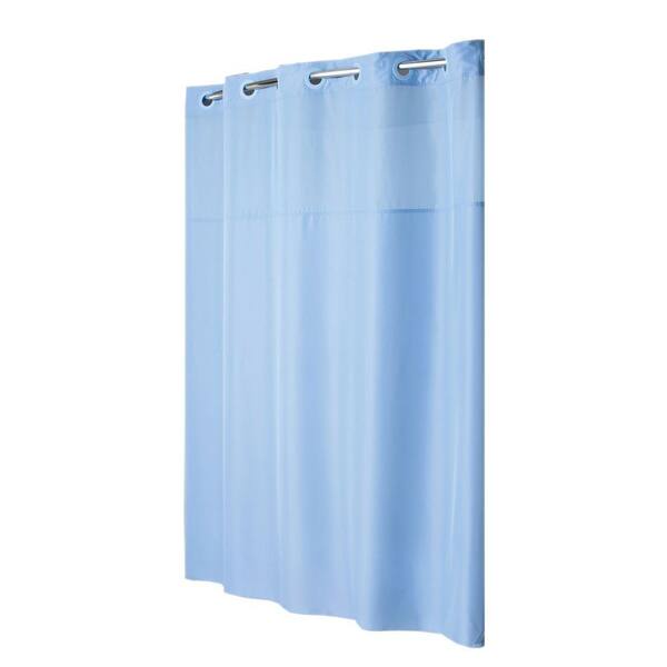 Hookless Shower Curtain Mystery with Liner in Blue