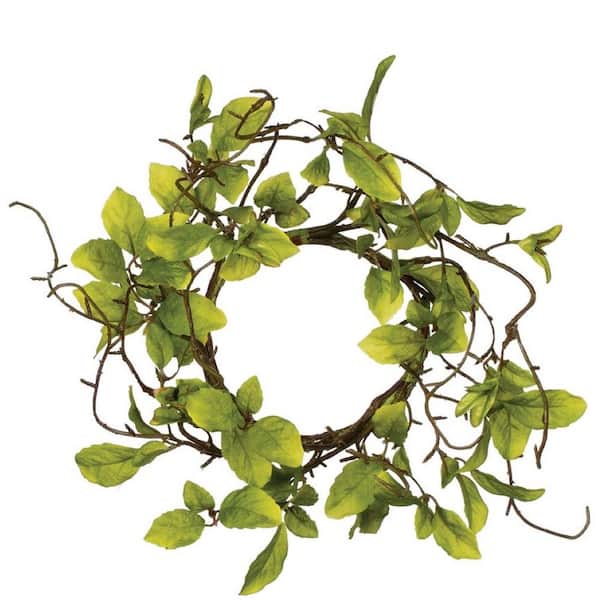 SULLIVANS 18" Artificial Leaf and Twig Mini Wreath