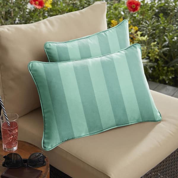 SORRA HOME Preview Lagoon Rectangular Indoor/Outdoor Corded Lumbar