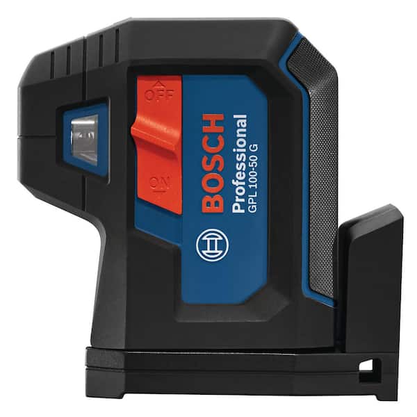 Bosch 125 ft. Green 5-Point Self-Leveling Laser with VisiMax Technology,  Integrated MultiPurpose Mount, and Hard Carrying Case GPL100-50G - The Home  Depot