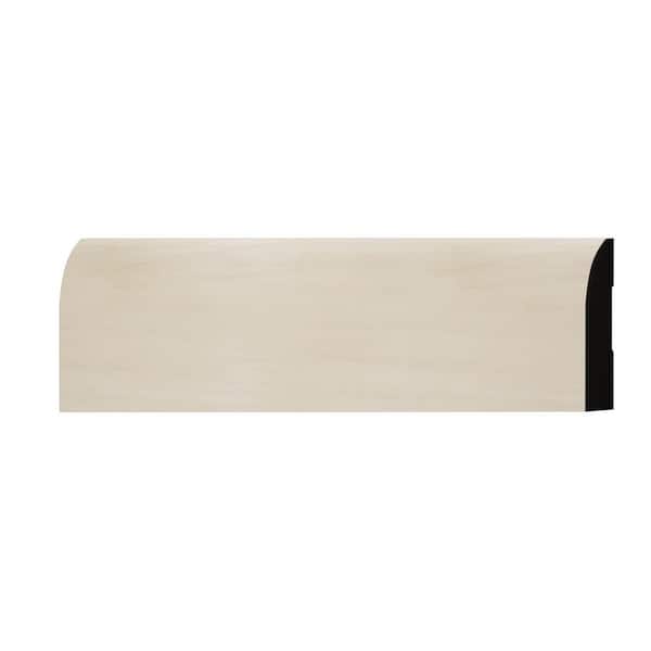 Ekena Millwork WM713 0.56 in. D x 3.25 in. W x 6 in. L Wood (Poplar) Baseboard Moulding Sample