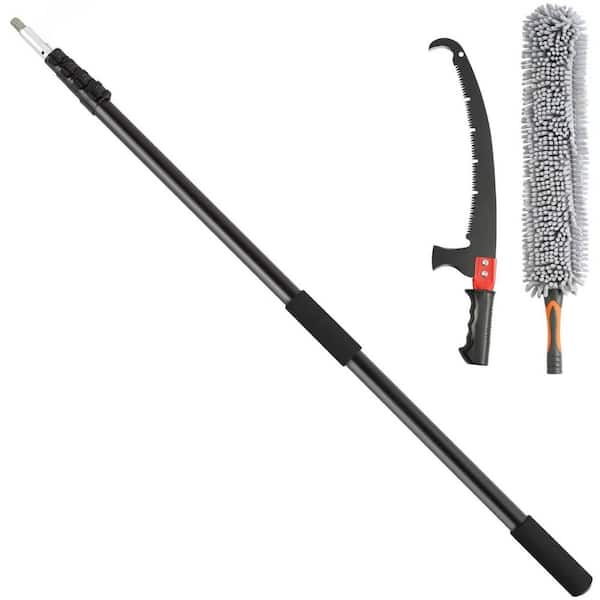 20 ft. Extendable Pole, 23 in. Carbon Steel Blade Pruning Saw w/Hook Knife for High & Low Branch Trimming