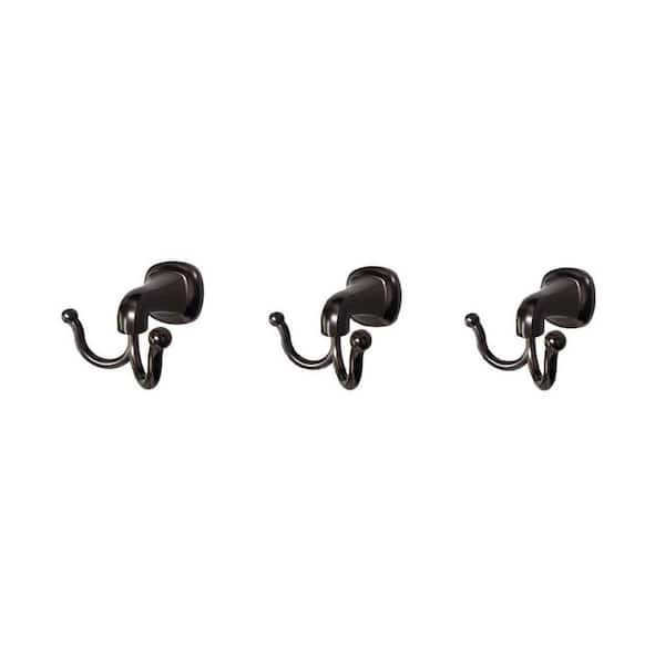 Belding J-Hook Double Wall Mounted Robe/Towel Hook in Oil Rubbed Bronze