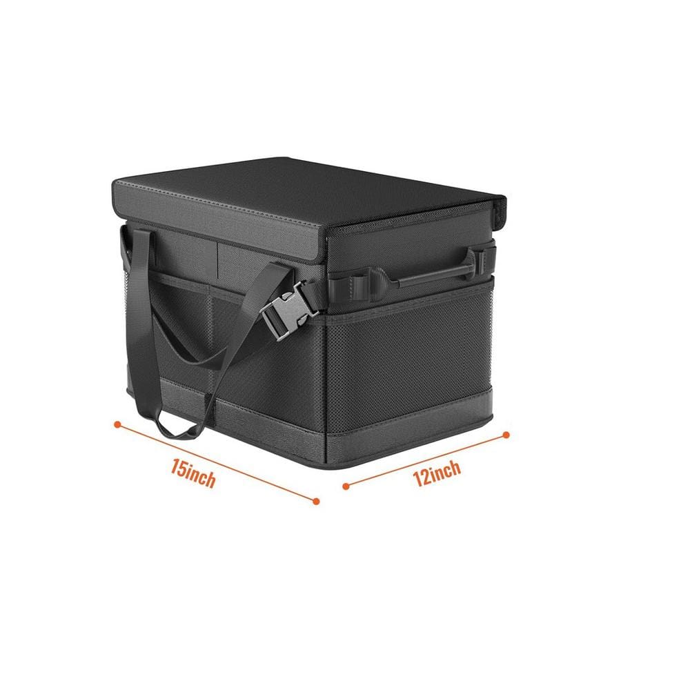 Oxford Fabric Large Grill Caddy with Lid and Paper Towel Holder, Insulated 