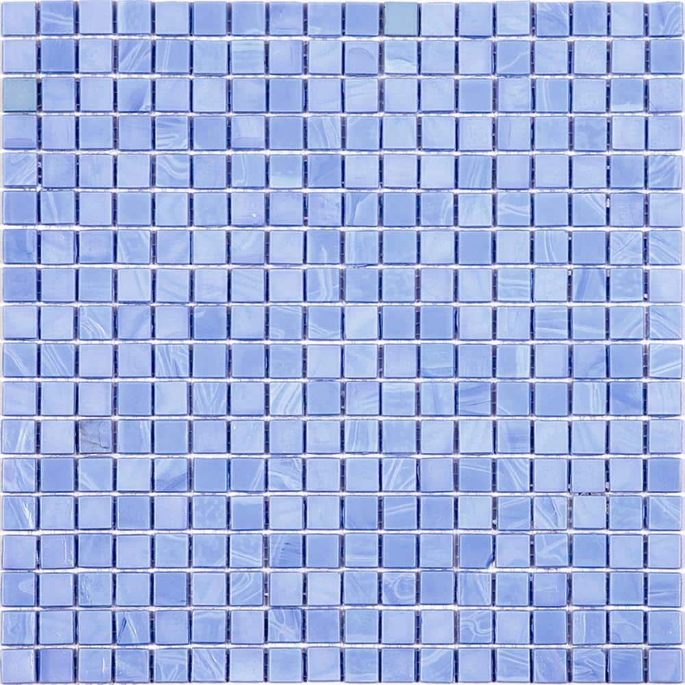 Skosh 4 in. x 6 in. Glossy Baby Blue Glass Mosaic Uniform square Wall & Floor Sample Tile (0.13 sq. ft./Piece) (1-Pack) price history on PriceWatchPro