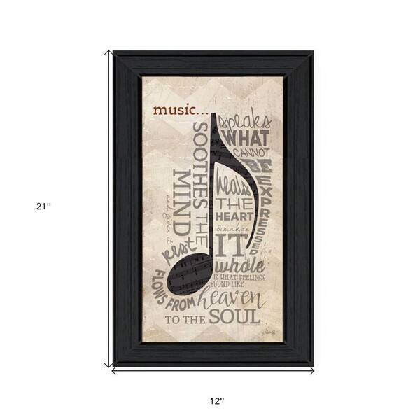 HomeRoots Recipe For A Happy by Unknown 1 Piece Framed Graphic Print  Typography Art Print 21 in. x 12 in. . 2000408147 - The Home Depot