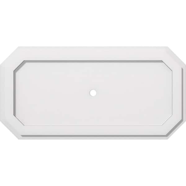 Ekena Millwork 28 in. W x 14 in. H x 1 in. ID x 1 in. P Emerald Architectural Grade PVC Contemporary Ceiling Medallion