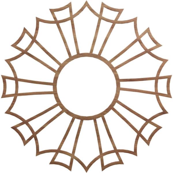 Ekena Millwork 0.375 in. x 32 in. x 32 in. Wood Medallion Moulding