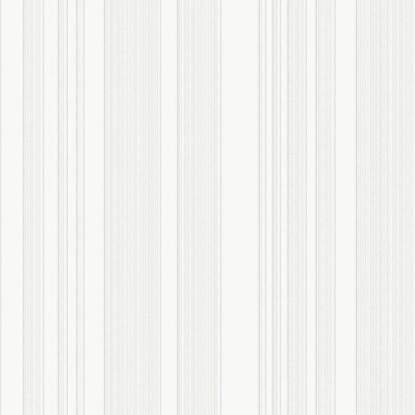 Graham & Brown White Carrera Stripe Wallpaper