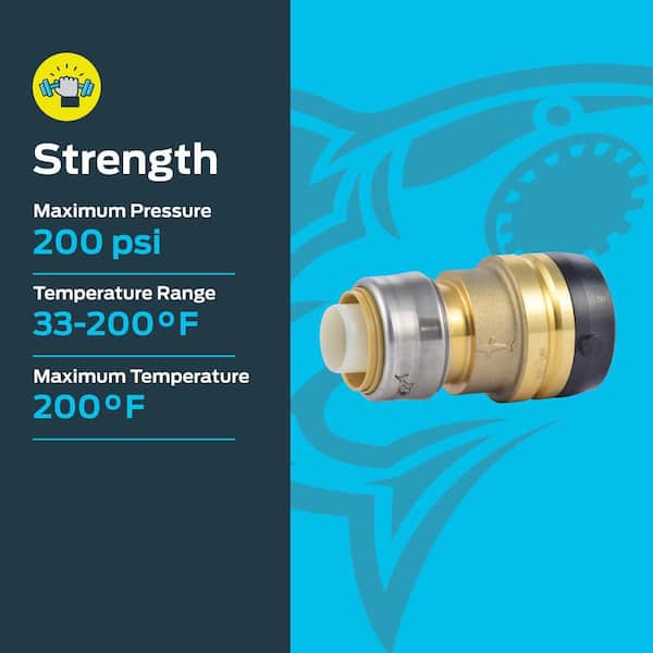SharkBite 1-1/4 in. x 1 in. Push-to-Connect Brass Reducing