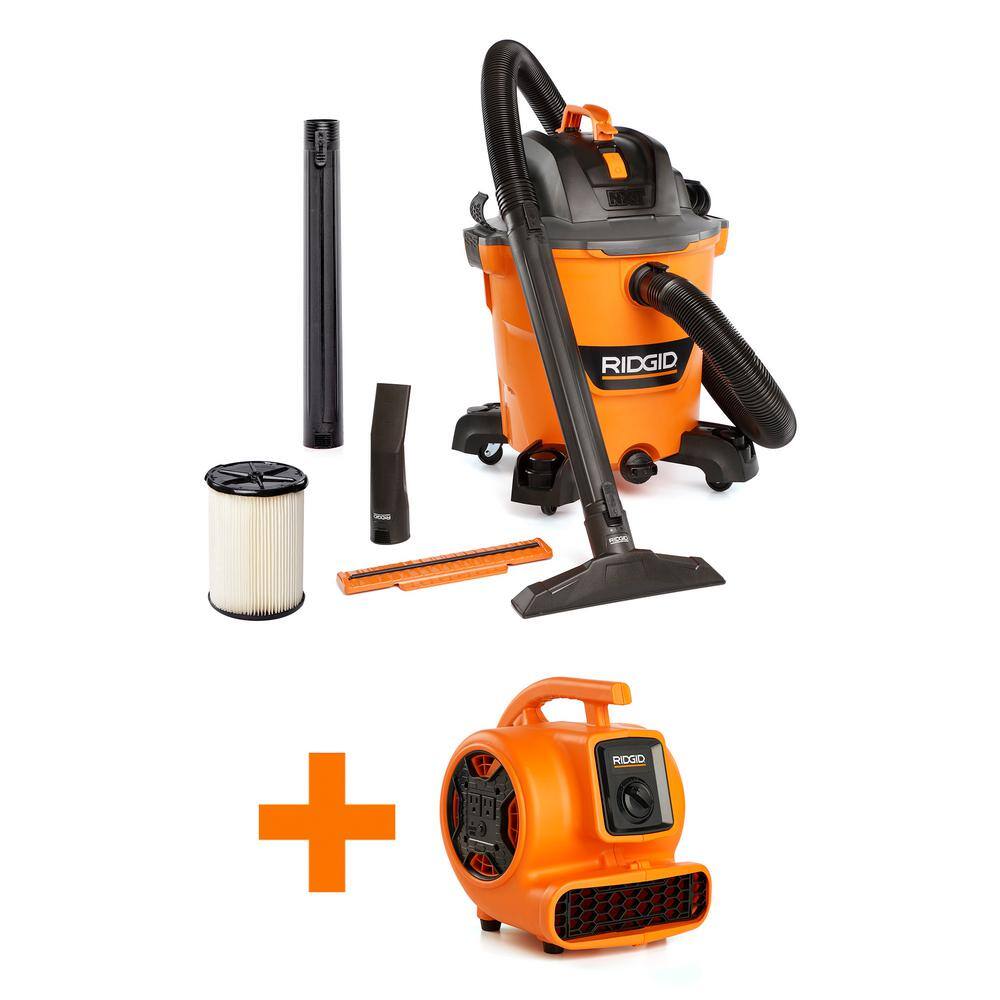 12 Gal. 5.0 Peak HP NXT Shop Vacuum Wet Dry Vac with Filter, Hose, Accessories and 600 CFM Blower Fan Air Mover HD1265AM price history on PriceWatchPro