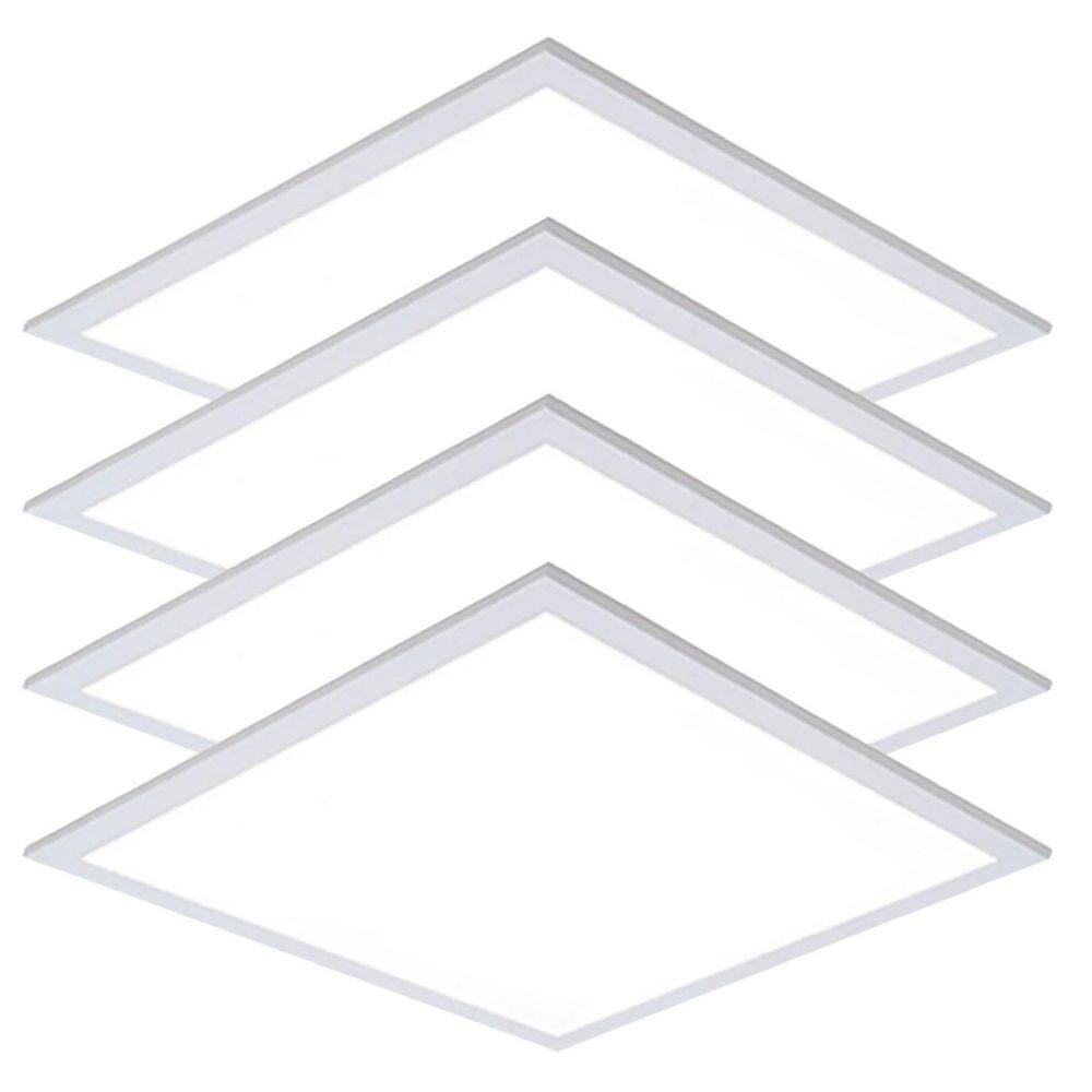 2 ft. x 2 ft. 5000K Super Bright Integrated LED Flat Panel Light 150-Watt Equivalent 5800 Lumens ETL Listed (4-Pack) price history on PriceWatchPro