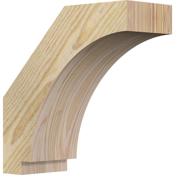 Ekena Millwork 4"W x 10"D x 10"H Imperial Rough Sawn Knee Brace, Douglas Fir