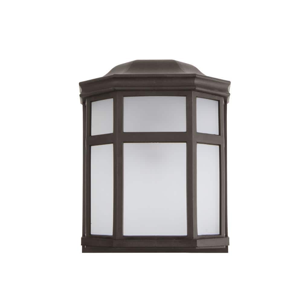 Sedona Wide Wall Mount 60-Watt Equivalent 800 Lumen Bronze Motion Sensing Dusk-to-Dawn Flood Light No Bulb Included price history on PriceWatchPro