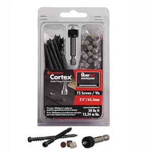 Cortex for Fiberon ArmorGuard Decking - 2-1/2 inch Cortex screws and plugs - Brazilian Walnut (50 LF)