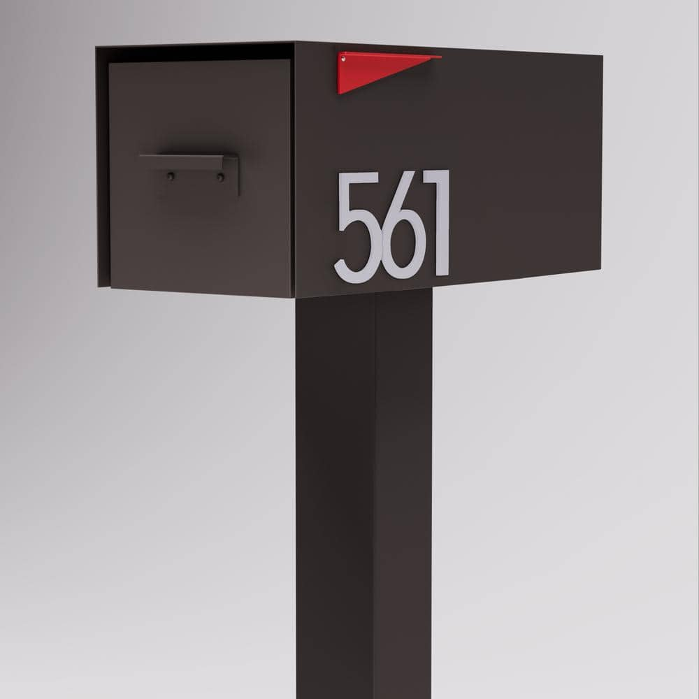 Malone Post Mounted Mailbox malone-brown - The Home Depot