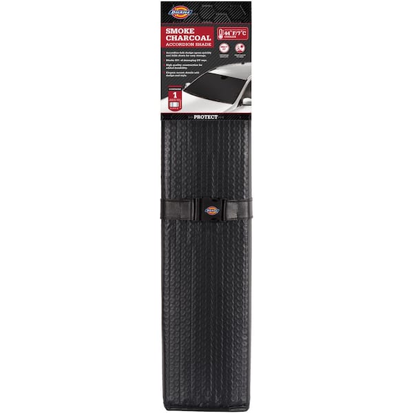 Dickies Universal Charcoal Accordion Sun Shade 805958 - The Home Depot