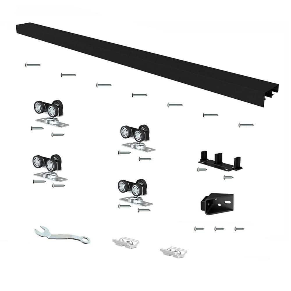 calhome-72-in-black-aluminum-sliding-bypass-track-and-hardware-set-for