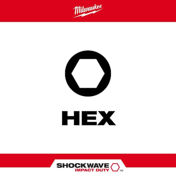 SHOCKWAVE METRIC HEX 1 in. Impact Bit Set (8-Piece)