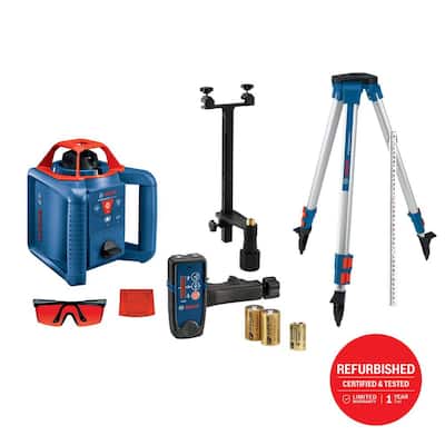 800 ft. Rotary Laser Level Self Leveling Complete Kit with Hard Carrying Case Factory Reconditioned