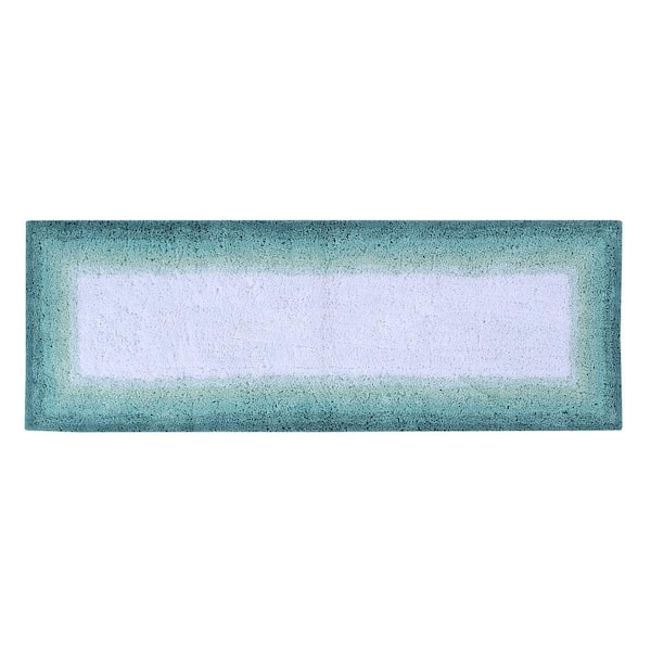 Better Trends Torrent Collection Turquoise 20 in. x 60 in. 100% Cotton Bath  Rug BATO2060TU - The Home Depot