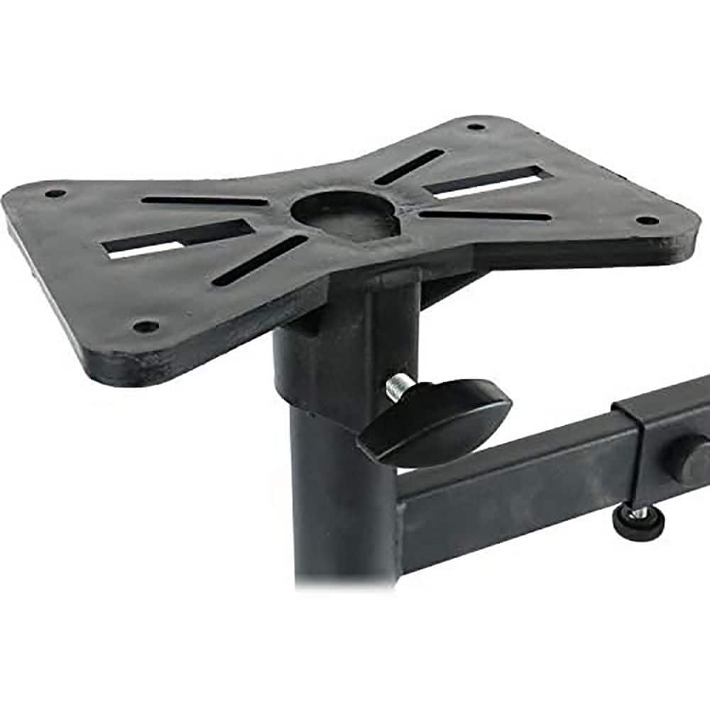 Pair of Universal Bookshelf Speaker Wall Mounts Adjustable Brackets Black Supports Up to 150 lbs 2 Pack