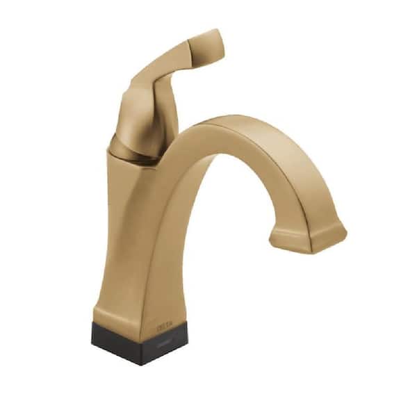 Delta Dryden Gold Single Handle Single Hole Bathroom Faucet with Touch2O with Touchless Technology in Champagne Bronze