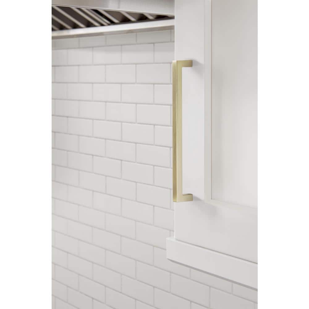 Golden Champagne 7-9/16 inch Modern Cabinet Pull
