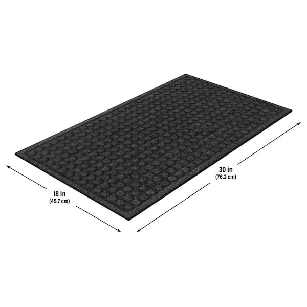 TrafficMaster Dots Onyx 18 in. x 30 in. Non-Slip Indoor Door Mat