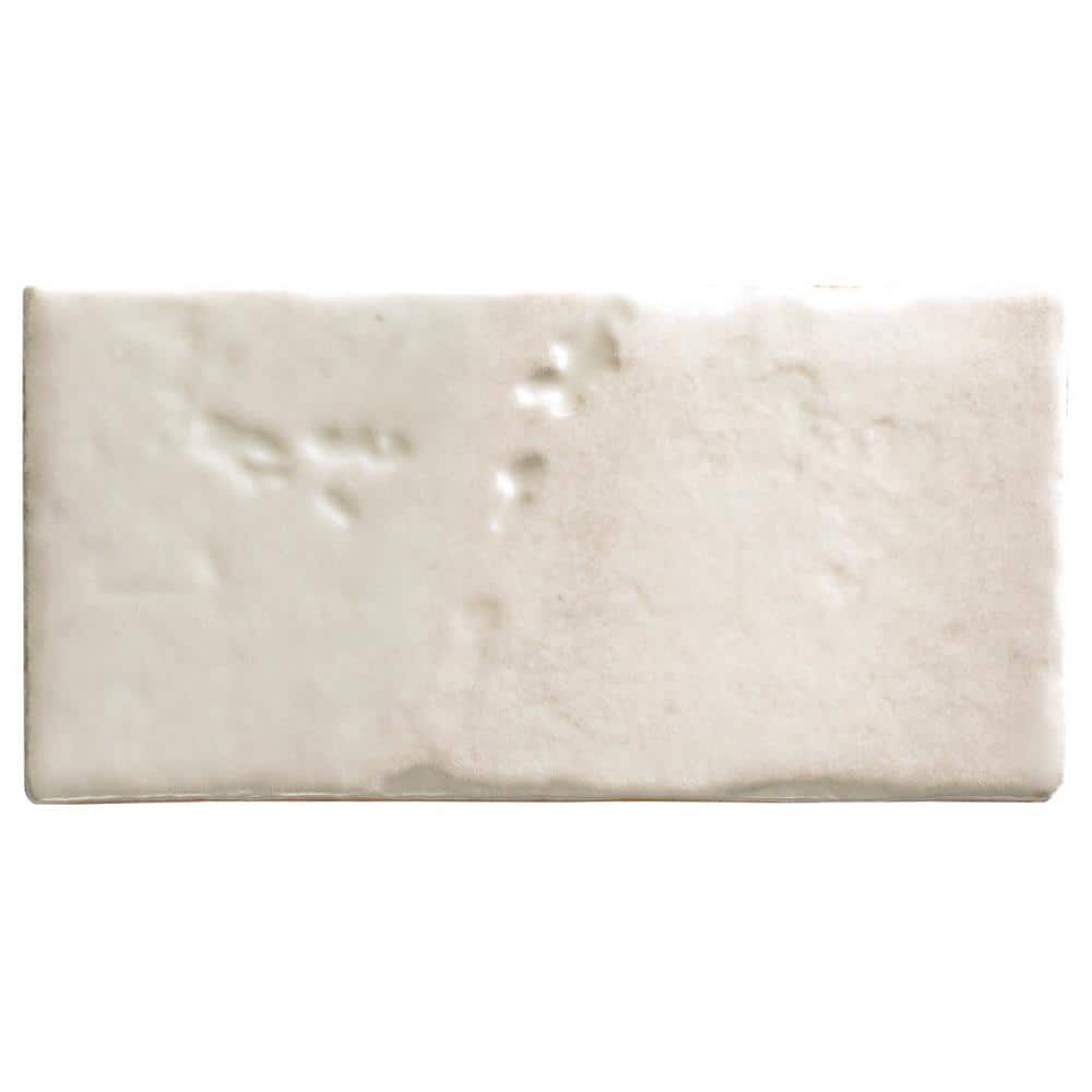 Tripoli White 3.93 in. x 0.35 in. Matte Terracotta Look Ceramic Wall Tile Sample price history on PriceWatchPro