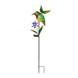 Hummingbird 36 in. Solar Garden Stake