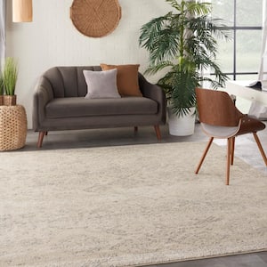 Tranquil Beige/Grey 8 ft. x 10 ft. Geometric Traditional Area Rug
