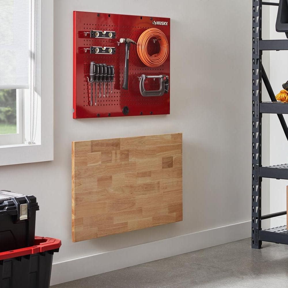 41 in. Folding Wood Top Wall Mounted Workbench Die besten Deals und