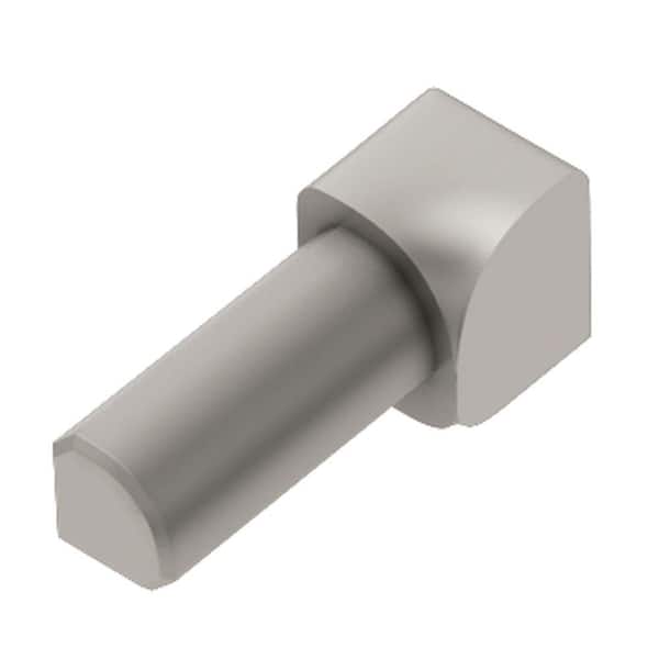 Schluter Rondec Satin Nickel Anodized Aluminum 3/8 in. x 1 in. Metal 90° Inside Corner