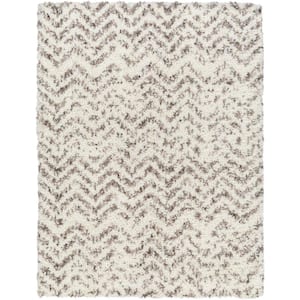 Ultra Shag Gray Modern 5 ft. x 7 ft. Indoor Area Rug