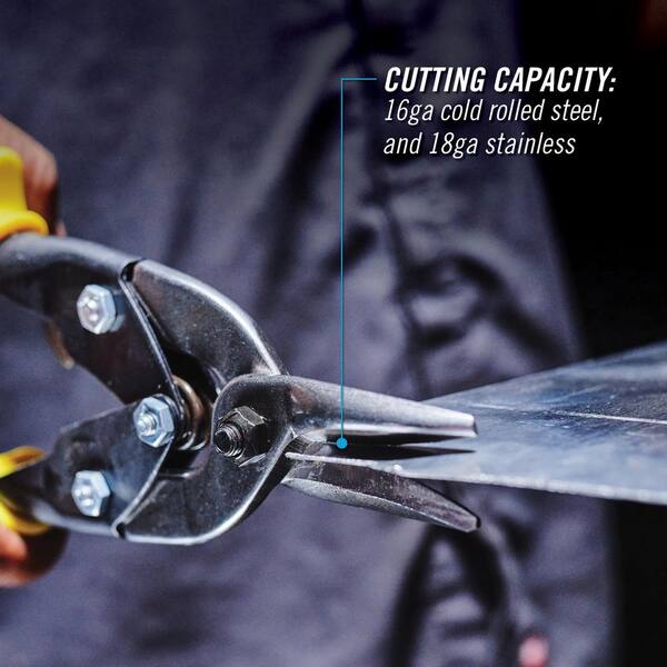 Channellock 10 in. Aviation Snip, Standard, Straight Cut 610AS