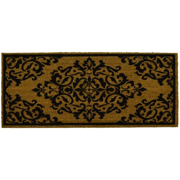 Home Dynamix Fiesta Brown 20 in. x 46 in. Coir Outdoor Mat
