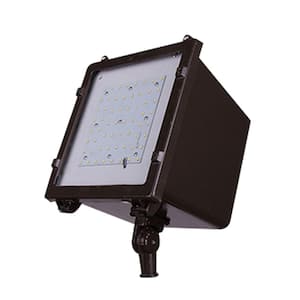 350-Watt Equivalent Integrated Outdoor LED Area and Flood Light, 5500 Lumens, Dusk to Dawn Outdoor Security Light