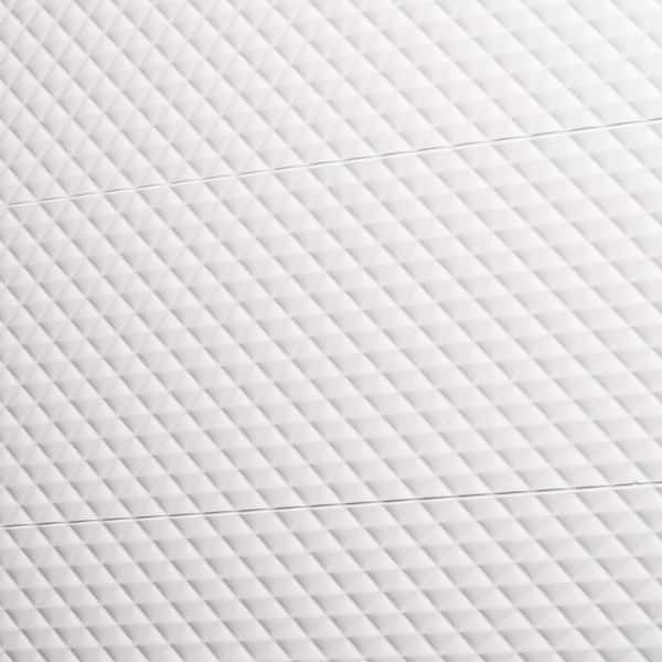 Ivy Hill Tile Rejuvenate Pillowed White 4 in. x 0.42 in. Matte Ceramic Wall Tile Sample