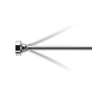 Croydex 42 in. - 72-7/8 in. Premium Telescopic Curved Rod in Chrome  AD108541US - The Home Depot