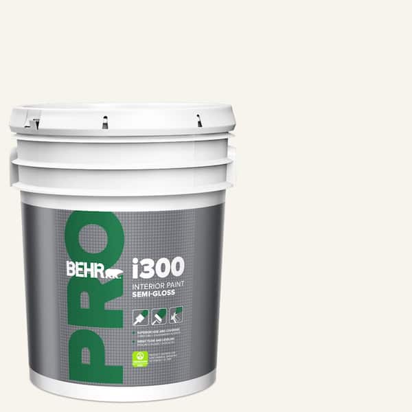 BEHR PRO 5 gal. #PWN-10 Decorator White Semi-Gloss Interior Paint
