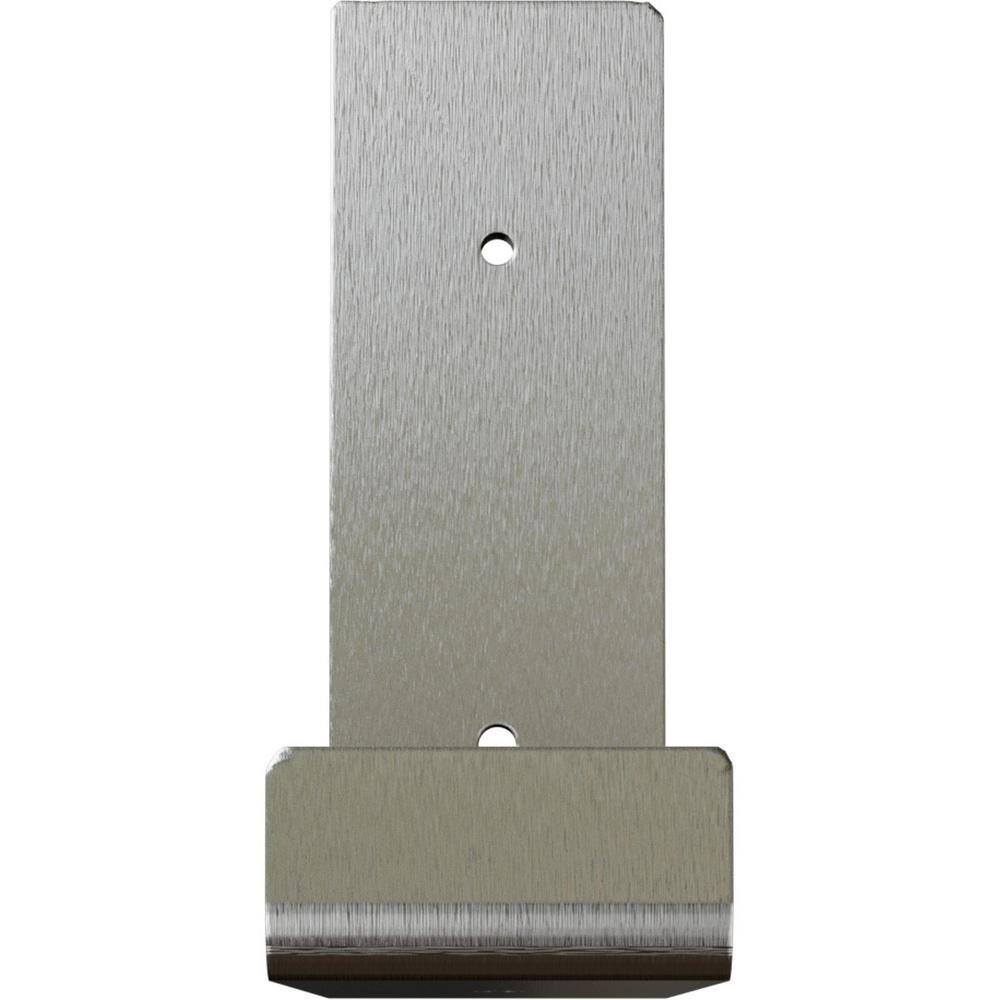 Urban Industrial 6" Stainless Steel Shelf Bracket for Modern Decor
