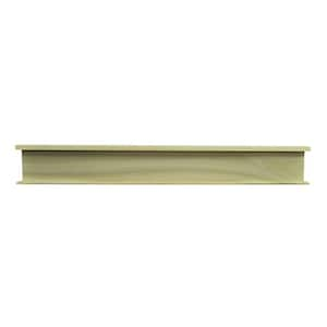 3/4 in. x 4-1/4 in. x 32-1/16 in. Poplar Wood Door Crosshead Header for 24 in. Wide Door