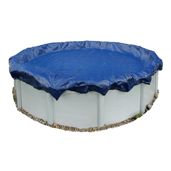 Blue Wave 15-Year 12 ft. Round Royal Blue Above Ground Winter Pool Cover