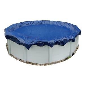 15-Year 18 ft. Round Royal Blue Above Ground Winter Pool Cover