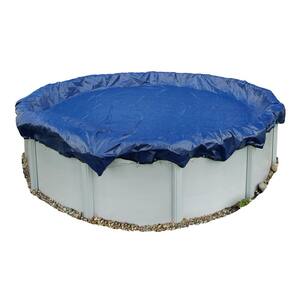 15-Year 15 ft. x 30 ft. Oval Royal Blue Above Ground Winter Pool Cover