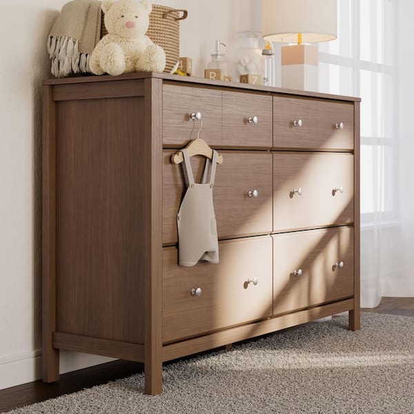 Storkcraft Horizon Hazelnut 6-Drawer 47.88 in. Wide Dresser 03686