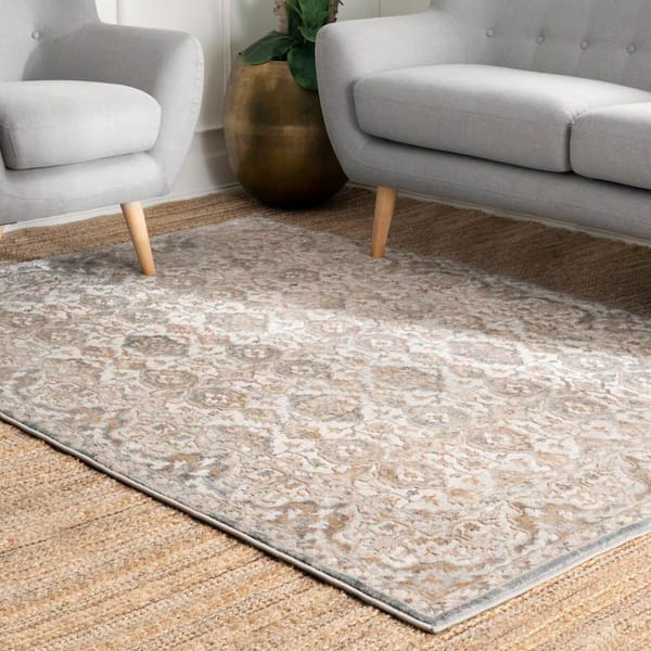 Vintage Delilah Traditional Beige 3 ft. x 5 ft. Area Rug