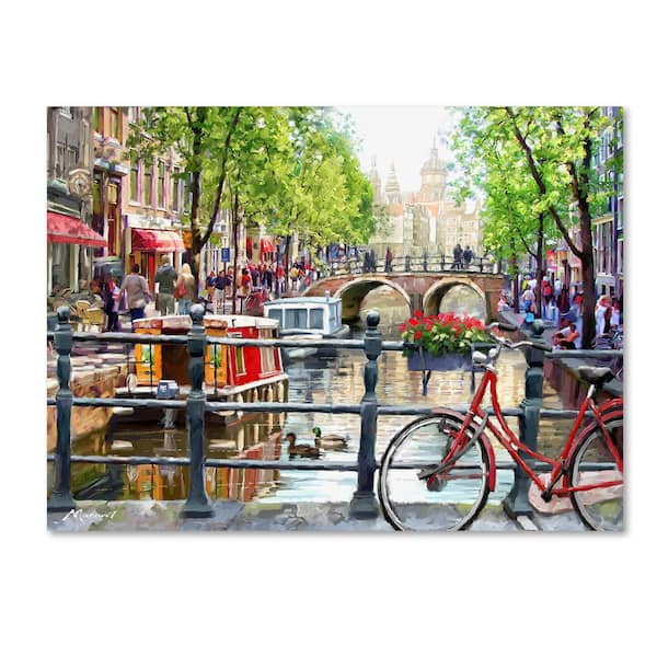 Trademark Fine Art 24 in. x 32 in. "Amsterdam Landscape" by The Macneil Studio Printed Canvas Wall Art